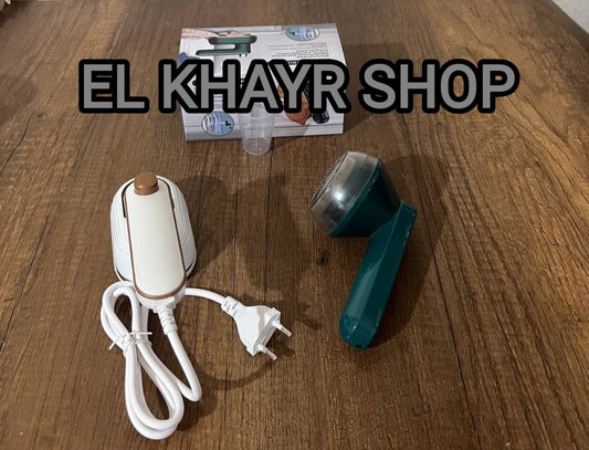 مكواة + جهاز ازالة الوبر